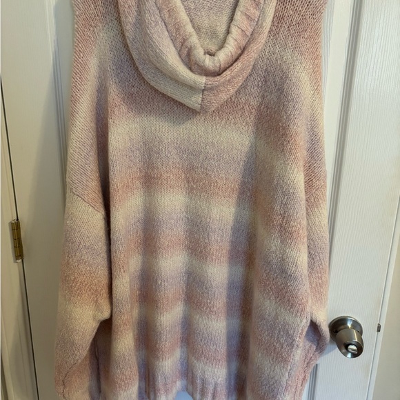 GILI Cozy Pink and Cream Women's Ombre Sweater - XL - Picture 3 of 3